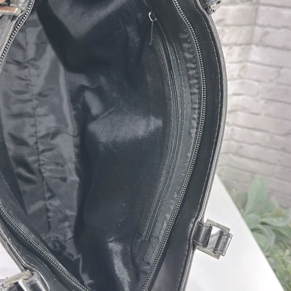 Vintage Inspired “Big City Socialite Lady” Black-Multi Retro Handbag Tote🖤EUC - Picture 9 of 10